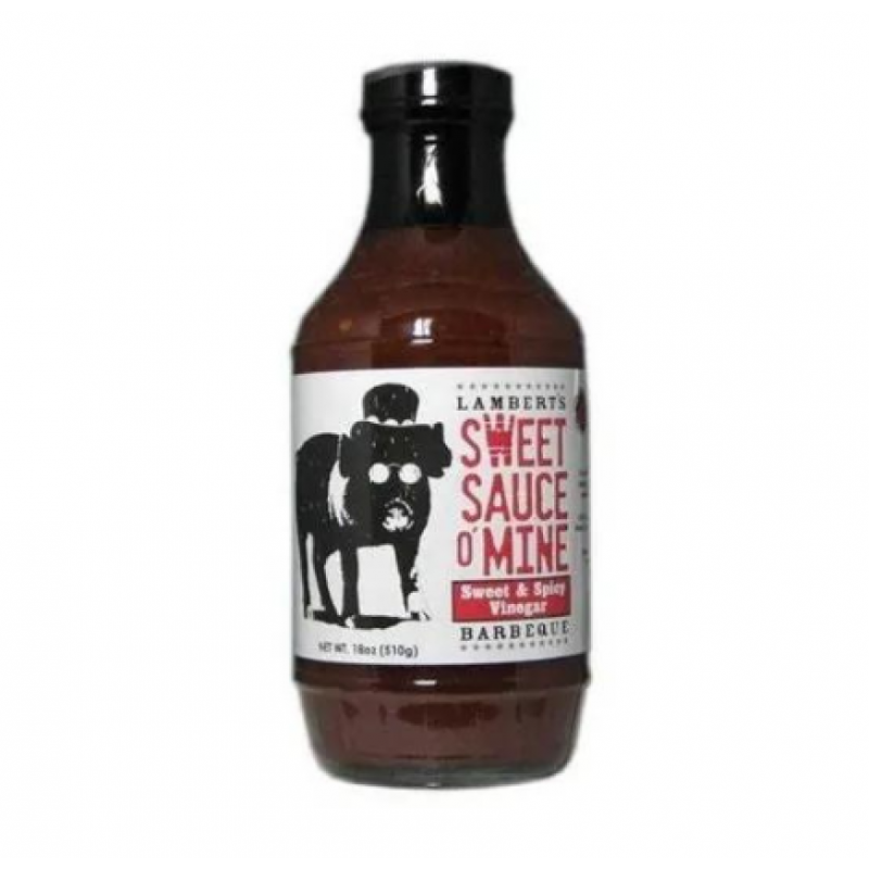 BBQ grilovací omáčka Sweet Sauce o´MineSweet & Spice Vinegar 510g Lambert´s